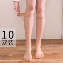 120d Skin stockings in spring and autumn socks with 10 pairs of thin socks matte high skin colour semi - stockings
