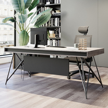 Boss Desk Brief Modern Light Luxury Manager Room Female Supervisor Single Creative Table Chairs Combined Industrial Wind Bandae