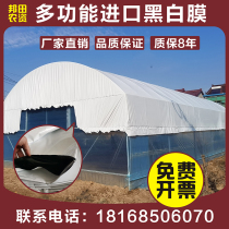 Imported breeding black and white film plastic greenhouse film anti-seepage film insulation thickened waterproof and windproof film agricultural pofilm