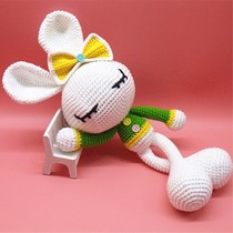 (Not finished) 011 cute rabbit Big Ear Rabbit DIY crochet doll material package has graphic video