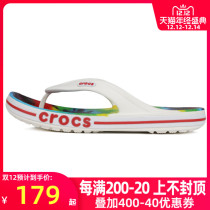CROCS carlochi slippers mens shoes womens shoes new sandals Beya carlophone tie dyeing Flip-flops 206358