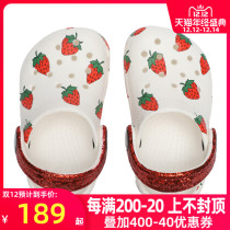 Crocs Carlochi outdoor hole shoes childrens shoes 2021 new childrens shoes casual beach sandals 207150