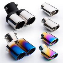 Car tail throat modification universal silencer stainless steel exhaust pipe modification tail gas cover decoration universal tail exhaust cover