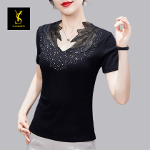 2022 new Latin dance practice Female Blouse Short Sleeve Morden Dance Dress Dancing Clothing Fashion Design Sensation