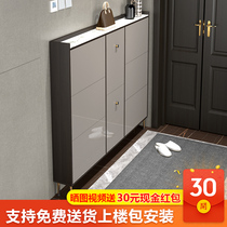 New 2020 explosion light luxury shoe cabinet household ultra-thin 17cm dump door narrow modern simple entrance cabinet