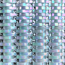 Yellow arched mosaic Phantom crystal glass TV background wall puzzle kitchen living room ktv balcony tile