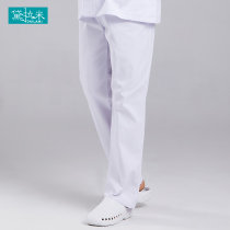 Male nurse pants White doctor work pants Summer thin loose pants Blue large size hospital nurse thickened