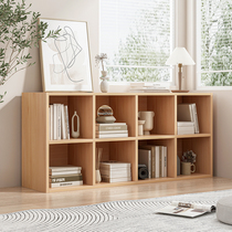Bookshelves Shelve Floor Minimalist Modern Leaning Wall Short Cabinet Nordic Free Combinations Containing Storage Lattice Bookcase
