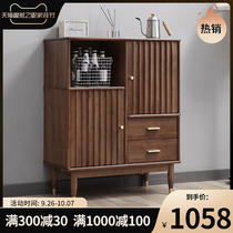Shangpin all solid wood sideboard modern simple lockers household microwave oven cabinet living room side cabinet storage cabinet Nordic Europe