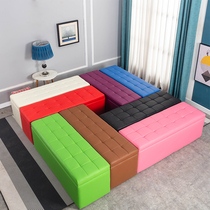Clothing store Sofa stool bench storage fitting room stool rest stool Shoe store shoe stool Long footstool leather pier