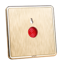 Household alarm golden distress manual brushed emergency fire button Champagne SOS86 switch button
