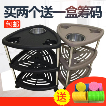 Mahjong machine tea table chess card room tea rack mahjong table accessories plastic stainless steel large ashtray portable tripod