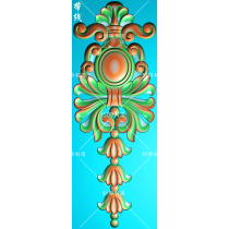 Fine carving figure jdp relief foreign flower decoration wood carving stone carving bmp grayscale figure OD-014 European style wall panel hanging flower belt line