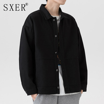 American Vintage Denim Jacket Mens Jacket Loose Casual Trend Brand Mens Spring 2022 New Overalls Tops