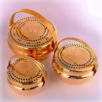 Wedding traditional copper fire burning wedding fire chimney warm hands-foot furnace copper pot bride with dowry