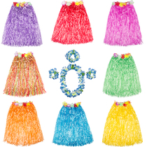 Hawaii childrens hula kindergarten performance area Materials Small stage props Clothing movement award wreath