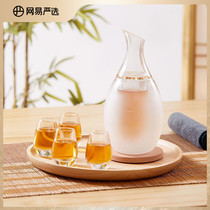 Net Yi Yan Elects Home Qingbo Wine Furniture Suit Sent Courtesy Brief GLASS CLEAR WINE WITH 5 PIECES OF COVER