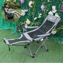 Deck chair Portable outdoor lunch break Single portable small beach chair Small leisure simple fishing nap