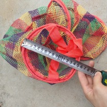 Stream small fish protection Simple fishing protection fish net Waist hanging Luya boat fishing equipment Dense eye quick-drying portable fly net pocket