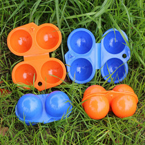 Egg box packaging box shockproof camping equipment 2 portable two-cell egg box anti-crushing storage