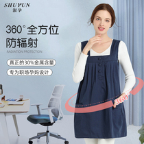 Shu pregnancy radiation-proof clothing Pregnant women radiation-proof clothes Pregnant women autumn and winter belly office workers computer