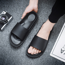 Net red slippers mens summer outdoor wear ins tide couple non-slip wear-resistant and deodorant word drag mens outdoor slippers