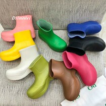 Net red the same thick-soled rain boots waterproof rain boots womens Korean version of muffin Martin booties Chelsea boots non-slip water shoes tide