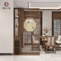 New Chinese screen partition shelf living room entrance tea room partition Bo ancient frame combination furniture partition cabinet
