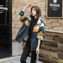 2022 Spring Autumn New Womens Clothing Splicing Wind Clothes 2022 Winter Assault Clothing Casual Early Spring Little Sub Tooling Jacket
