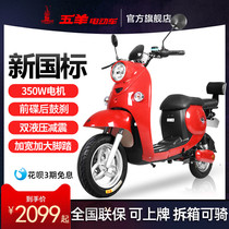  Wuyang electric vehicle New national standard electric bicycle Little Turtle King 48v battery car Takeaway lithium electric scooter moped