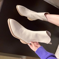 Cotton shoes Martin boots Children winter 2022 New thin skinny boots Cavaliers Short boots Cavaliers boots West Cowboy Boots