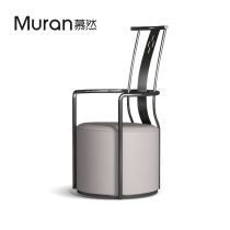 Tea Desk Master Chair Casual Book Room Chair Backrest Brief modern stool Home Round Stool Light Lavish Stainless Steel Stools