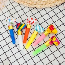 South Korea s cartoon dragon whistle children's toy birthday party long nose dragon whistle