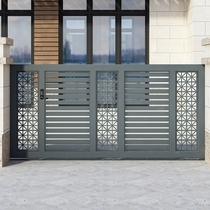 Modern Smart Electric Car Garage Translation Door Villa Courtyard Door Rural Self Built House Fence Folding Door Entrance Door