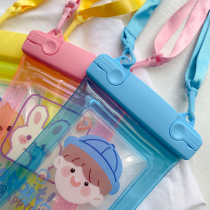 ins卡通防水袋可触屏气囊透明漂流防水苹果安卓手机通用挂