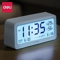  Deli household thermometer indoor decoration creative cute accurate electronic humidity meter high-precision room temperature display