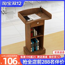 Lecture desk speech desk reception desk reception desk classroom retro conference room wooden front desk shopping guide simple welcome guests
