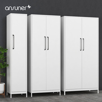 Nordic wardrobe balcony cabinet household storage cabinet Modern simple bedroom large-capacity storage cabinet against the wall cabinet with lock