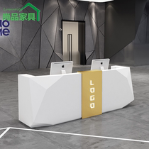 Company front desk baking paint cash register training institution front desk marble bar counter counter sales department