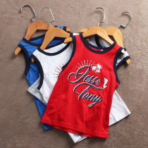 110-160 yards childrens clothing F279 domestic single childrens summer cotton vest boys summer sleeveless Leisure