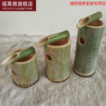 Mao bamboo running water accessories fish tank filter living room bamboo tube water flow device bamboo fortune running water ornaments crafts