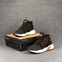 Scarce good goods foreign trade original single leather splicing light mens high climbing shoes waterproof and breathable wear-resistant hiking shoes