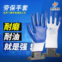 Star Woo PU518 Lao Protection Gloves Nylon Rubber Protective Gloves Wear Protection Antistatic Electrician Gloves 12 Deputy