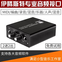 Professional ASIO portable USB sound card arrangement recording mixing vocal MIDI instrument external audio interface