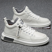 Men Shoes Winter Tide Shoes 2020 New Korean version Trend 100 Lap Shoes Men Sports Casual Genuine Leather White Shoes Man