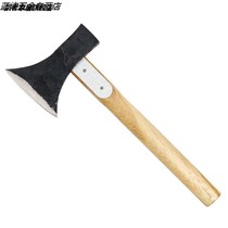 Handmade forged axe household chopping artifact rail steel outdoor tree cutting wood tools woodworking small axe large