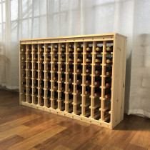 Wine cabinet display rack ornaments Wine wine rack storage creative modern solid wood household custom wine grid whole