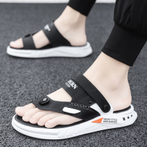 Sandals mens 2022 new summer mens two-use Vietnamese outwear beach ins Chains Stide shoe sports casual cool slippers