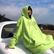 Original spring diversified American sweaters early spring male letter printed chic harbor style European and American simple hoodie tide