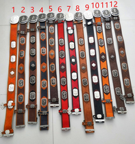  Mongolian robe belt Pure leather mens Mongolian robe belt Mongolia
